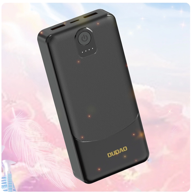 Powerbank Dudao K10Pro 20000 mAh 10W Black (6976625333974) - obraz 3