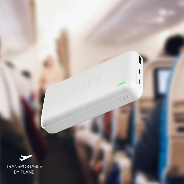 Powerbank SBS 20000 mAh 20W White (8018417344978) - obraz 4
