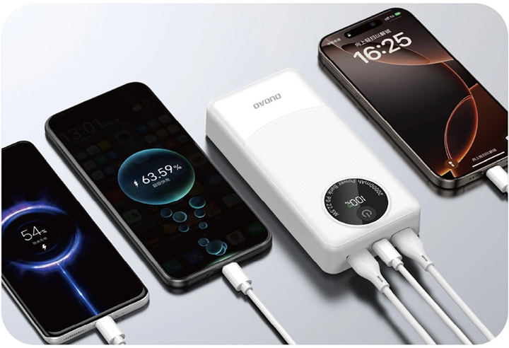 УМБ Dudao K12Pro 20000 mAh 22.5W White (6976625333905) - зображення 4