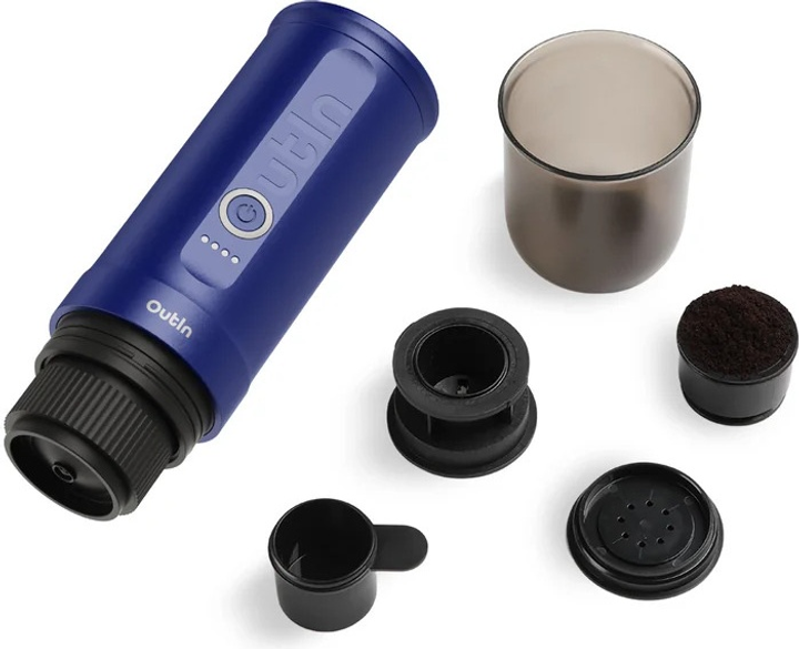 Портативна кавомашина Outin Nano Espresso Maker + аксесуари Ocean Blue (1240000018745) - зображення 2