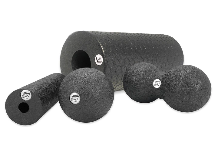 Набір для масажу EasyFit MioSet-3 (EPP роллер, валик, м'ячики одинарний, подвійний для міофасціального релізу та масажу всього тіла: спини, ніг, рук, шиї) MI3469B - зображення 2