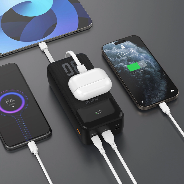 Powerbank Dudao K15Max 30000 mAh 22.5W Black (6976625333783) - obraz 6