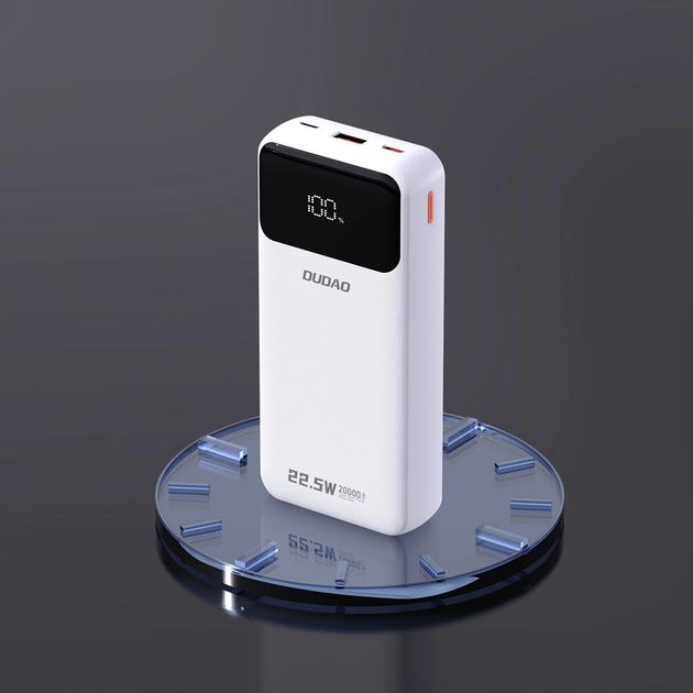 Powerbank Dudao K15 Pro USB-C / Lightning 20000 mAh White (6976625330430) - obraz 5