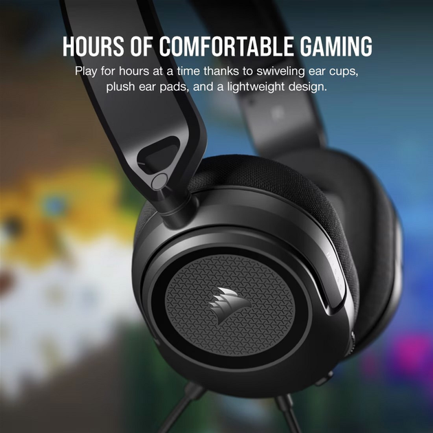 Навушники Corsair HS35 Surround v2 Multiplatform Gaming Carbon (CA-9011386-EU) - зображення 8