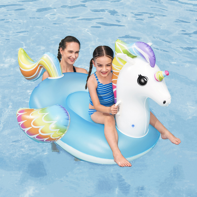 Надувний єдиноріг Bestway 155 x 119 см 41114 (6941607365007) - зображення 6