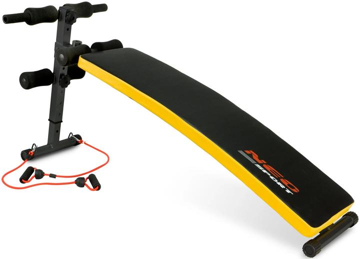 Ławeczka skośna do ćwiczeń Neo Sport NS-08G z ekspaderami (5902041311617) - obraz 1