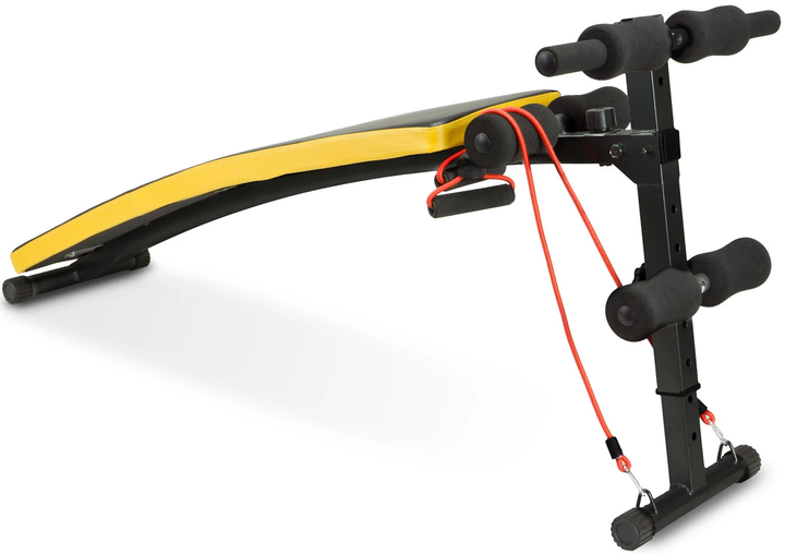 Ławeczka skośna do ćwiczeń Neo Sport NS-08G z ekspaderami (5902041311617) - obraz 3