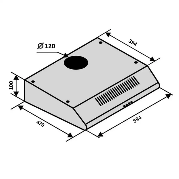 Вытяжка Ventolux FLAT 60 WH - изображение 4