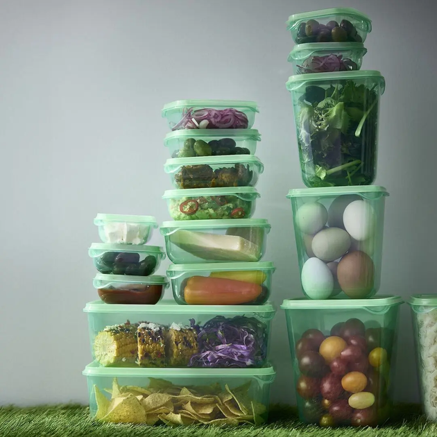 Tupperwareバンブークリアストレージセット 17 шт. Набор контейнеров и судочков для пищи, продуктов, хранения