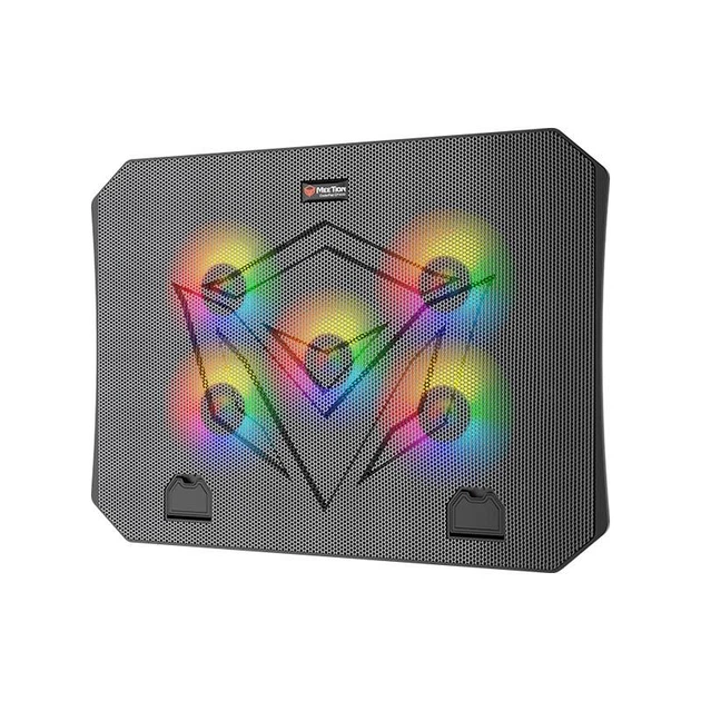 Подставка-кулер для ноутбука MeeTion CoolingPad CP3030 с RGB-подсветкой, черный - изображение 3