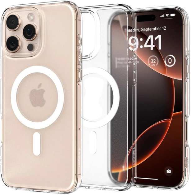 Etui Spigen Ultra Hybrid Mag Case MagSafe do Apple iPhone 16 Pro Clear (8809971230452) - obraz 1