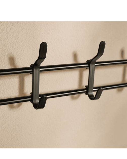 Вішалка підлогова стійка для одягу та взуття металева GTM Clothes Rack 172 х 60 х 26 см Стелаж з полицями для взуття та гачками Black - Фото 7 Вішалка підлогова стійка для одягу та взуття металева GTM Clothes Rack 172 х 60 х 26 см Стелаж з полицями для взуття та гачками Black - зображення 7