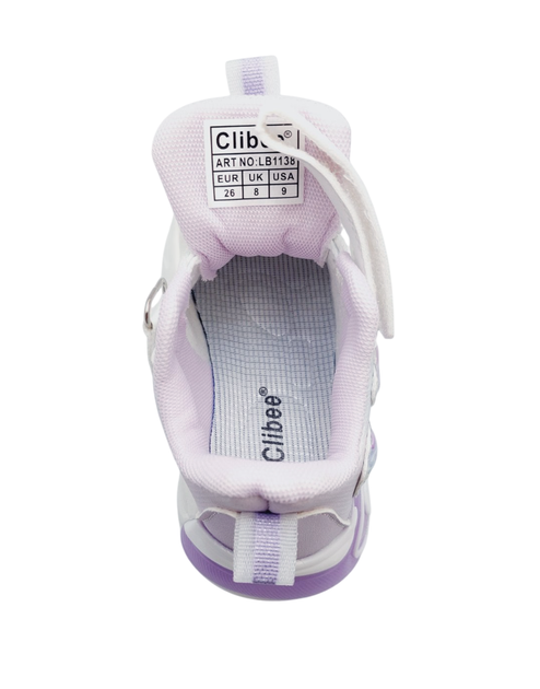 Кроссовки для девочек Clibee LB1138/27 Фиолетовый 27 - изображение 2