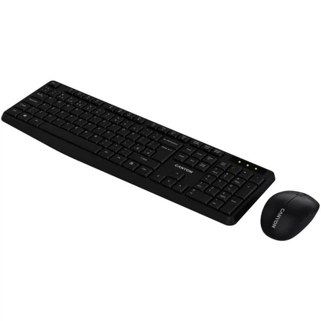 Комплект (Клавиатура и мышь) Canyon SET-W01 Keyboard+Mouse Wireless Black (CNE-HSETW01) - изображение 3