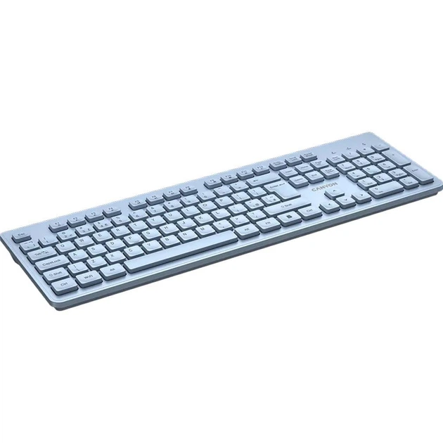 Клавиатура Canyon HKB-W01 UK/US AAA Wireless Blue (CNS-HKBW01BL) - изображение 4