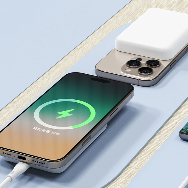 УМБ Dudao K26S 20W USB-C / MagSafe 5000 mAh White (6976625333738) - зображення 2