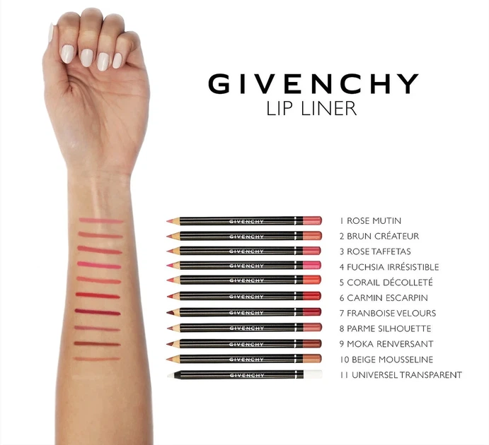 Стойкий карандаш для губ Givenchy Lip Liner 08 Parme Silhouette без коробки 1.1 г - изображение 6