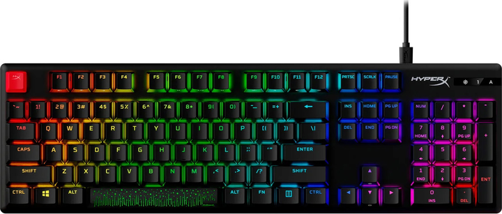 Klawiatura przewodowa HyperX Alloy Origins PBT HX Aqua USB Black (47106061) - obraz 5