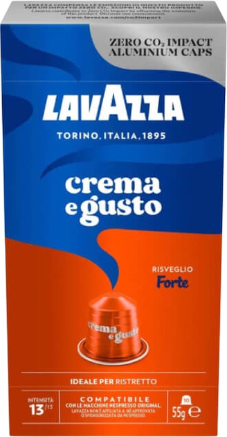 Кава в капсулах Lavazza Nespresso Crema e Gusto Forte 10 шт (8000070055254) - зображення 1