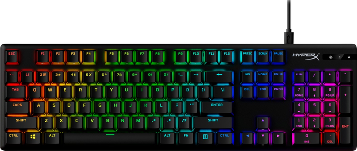 Klawiatura przewodowa HyperX Alloy Origins PBT HX Red USB Black (47106050) - obraz 1