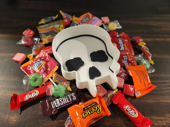 Моторошна Таця-Органайзер Череп для Цукерок та Дрібниць Happy Halloween. Aivory - изображение 3