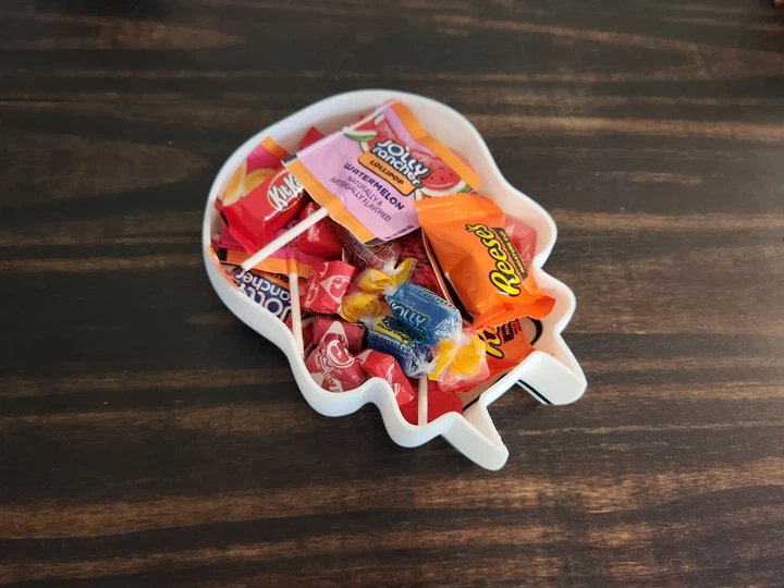 Моторошна Таця-Органайзер Череп для Цукерок та Дрібниць Happy Halloween. Aivory - изображение 4