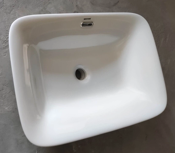 Раковина врезная на столешницу Mixxus Premium STYLE-1601 590х420х180mm с переливом (MP6570) - изображение 6