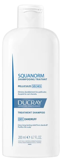 Шампунь проти сухої лупи Ducray Kelual Squanorm Anti-dandruff Dry dandruff 200 мл (3282779277440) - зображення 2