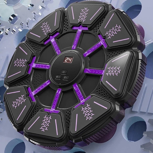 Музыкальный настенный боксерский тренажёр Bluetooth с перчатками Music Boxing Target 8 buttons - изображение 7