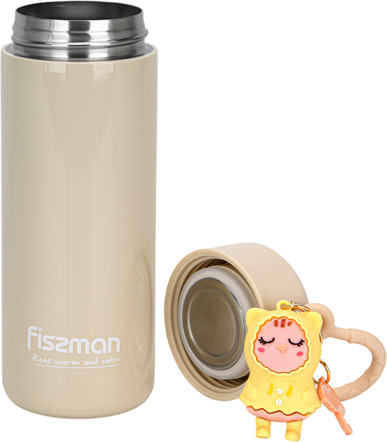 Термос Fissman Vacuum Flask 380 мл Бежевый (9861_F) - Фото 2 Термос Fissman Vacuum Flask 380 мл Бежевый (9861_F) - изображение 2