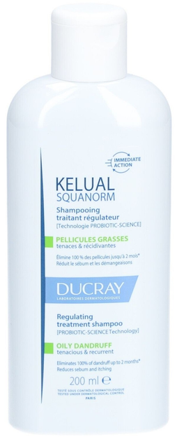 Шампунь проти жирної лупи Ducray Kelual Squanorm Oily Dandruff 200 мл (3282770396423) - зображення 1