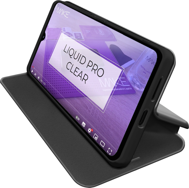 Чехол-книжка для смартфона MAKE Flip для Samsung Galaxy A07 Black (MCP-SA07BK) - изображение 4