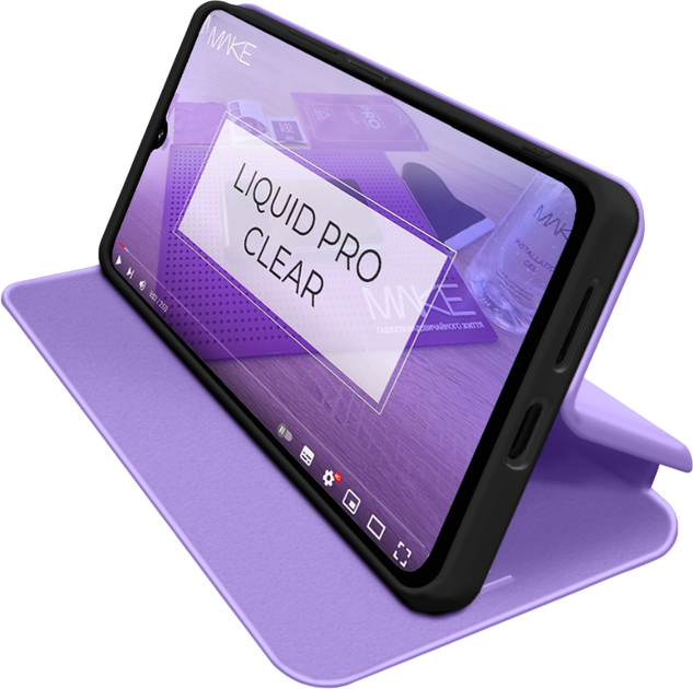 Чехол-книжка для смартфона MAKE Flip для Samsung Galaxy A07 Light Violet (MCP-SA07PL) - изображение 4