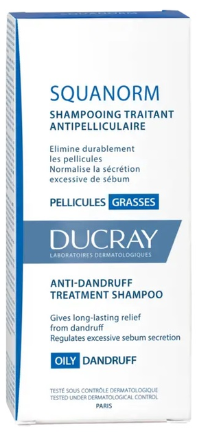 Шампунь проти жирної лупи Ducray Kelual Squanorm Anti-dandruff Oily dandruff 200 мл (3282770037586) - зображення 2
