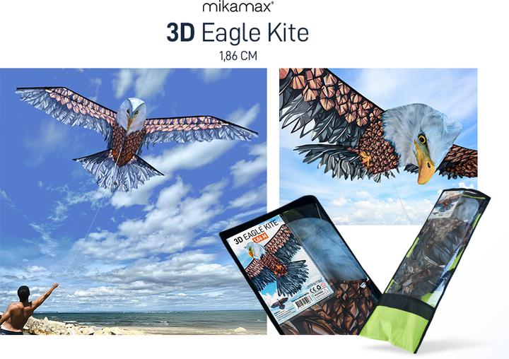 Latawiec Mikamax 3D Eagle Kite (8721154050087) - obraz 4