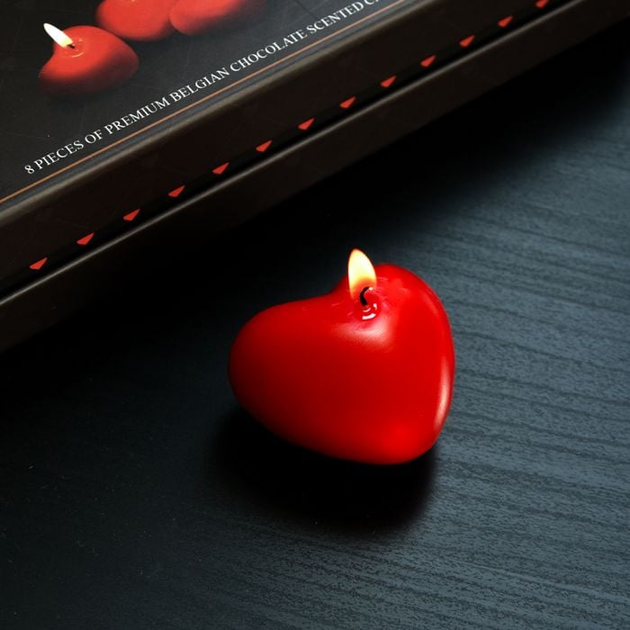 Набір ароматичних свічок Mikamax Heart-Shaped Bonbon Candle Light (8719481358907) - зображення 3
