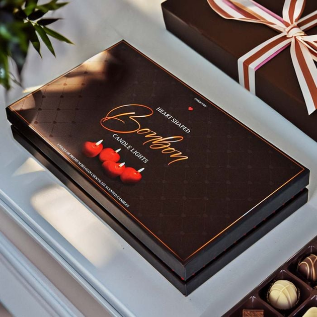 Набір ароматичних свічок Mikamax Heart-Shaped Bonbon Candle Light (8719481358907) - зображення 5