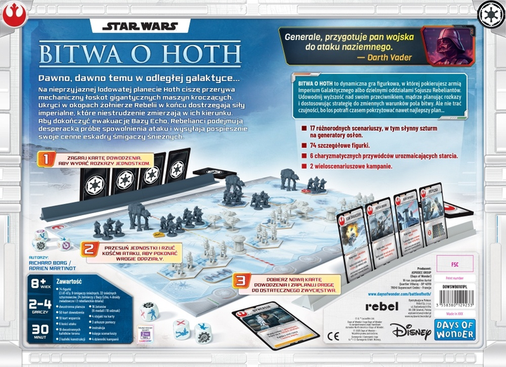 Gra planszowa Rebel Star Wars: Bitwa o Hoth (edycja polska) (3558380129233) - obraz 6