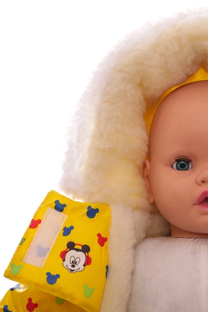 Комбинезон на меху для девочки Babykroha без логотипа с принтом Микки желтый 74 см (54116) - Фото 4 Комбинезон на меху для девочки Babykroha без логотипа с принтом Микки желтый 74 см (54116) - изображение 4