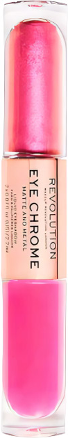 Cienie do powiek Makeup Revolution Eye Chrome Matte And Metal Liquid Desire 4.4 ml (5057566179997) - obraz 2
