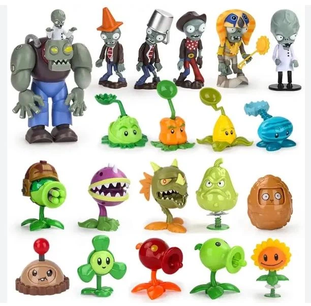 Набор игровых фигурок по игре Plants vs Zombies Растения против зомби 22 персонажа - Фото 2 Набор игровых фигурок по игре Plants vs Zombies Растения против зомби 22 персонажа - изображение 2