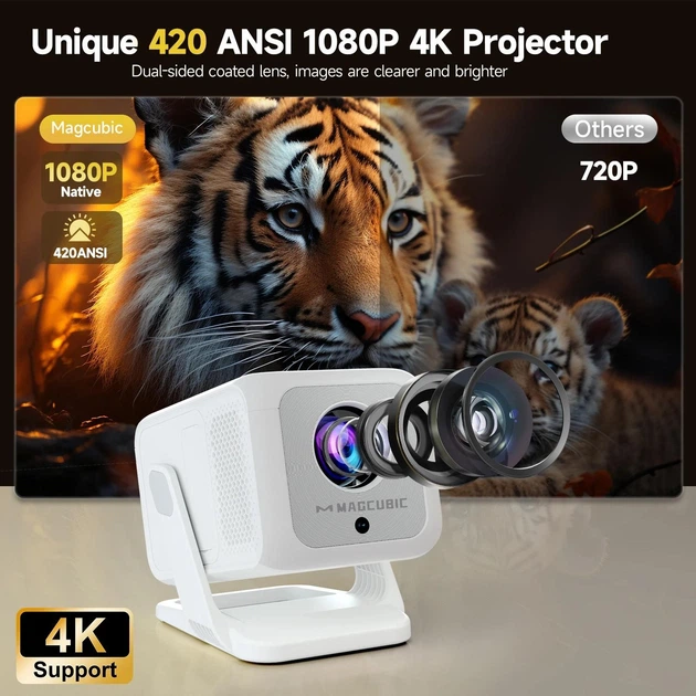 Проектор с автофокусом Magcubic HY310X 4K Android 11 WI-FI6