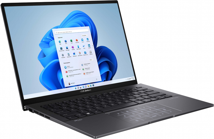 Laptop ASUS Zenbook 14 OLED UM3402YA-WS74T (90NB0W96-M00WH0) Jade Black + firmowy pokrowiec - obraz 3