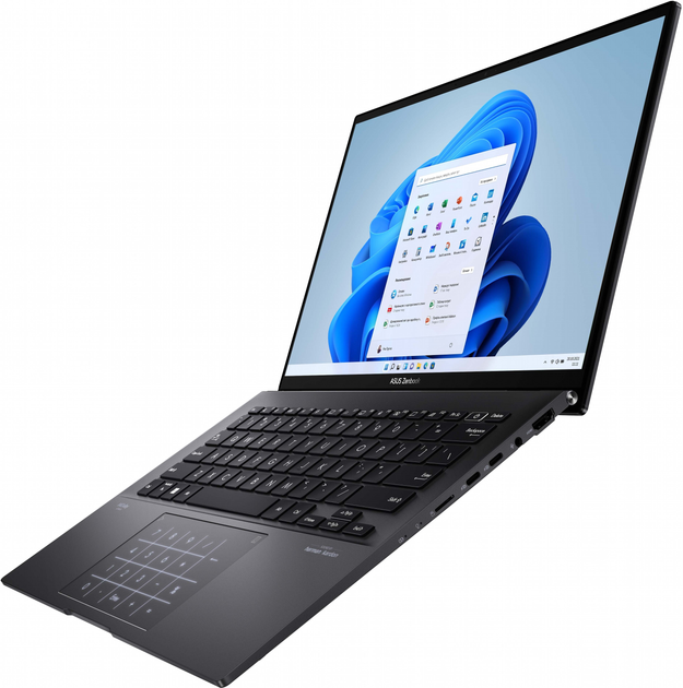 Laptop ASUS Zenbook 14 OLED UM3402YA-WS74T (90NB0W96-M00WH0) Jade Black + firmowy pokrowiec - obraz 5