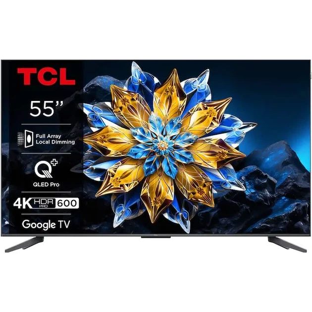 Телевізор TCL 55C655 Pro 55" QLED Pro 4K Google TV Dolby Vision Dolby Atmos HDMI 2.1 DVB-T2 - зображення 8
