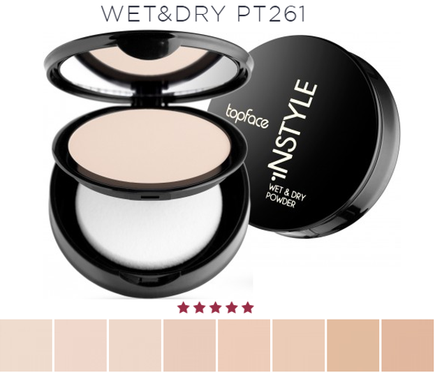 Компактная пудра для лица TopFace Istyle Wet & Dry PT261 № 003 Бежевый светлый10 г - изображение 3
