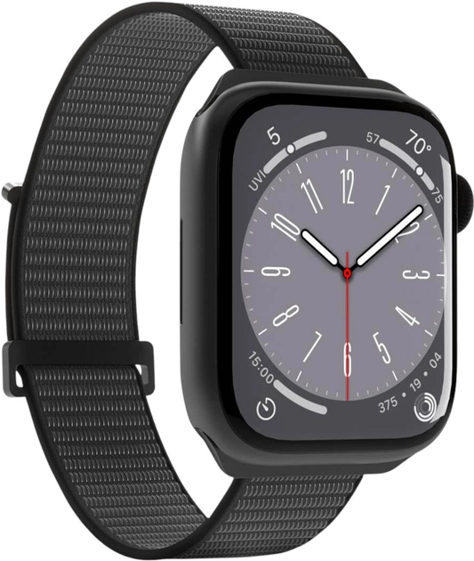Ремінець Puro Sport Nylon Strap для Apple Watch 42/44/45/49 mm Black (8018417441394) - зображення 1