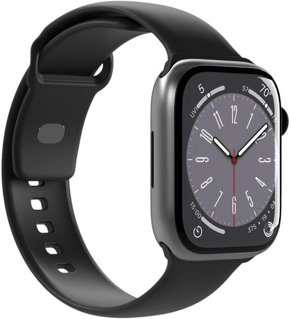 Ремінець Puro Sport Nylon Strap для Apple Watch 38/40/41 mm 2 шт. Black (8018417441257) - зображення 1