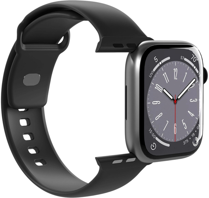 Ремінець Puro Sport Nylon Strap для Apple Watch 38/40/41 mm 2 шт. Black (8018417441257) - зображення 3