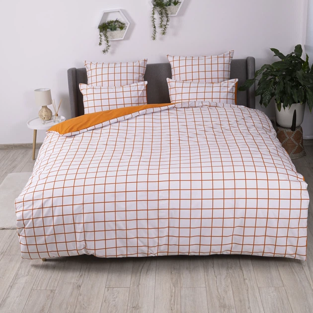 Комплект постільної білизни ТЕП Terracotta Check, 70x70, полуторна - изображение 2